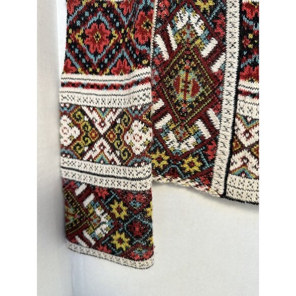 ALDO MARTINS (Anthropologie) Inverness Red Wool/Alpaca Cardigan, Size Small - Picture 5 of 14